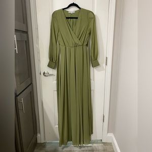 Dusty Olive Lydia Maxi Dress from Baltic Born